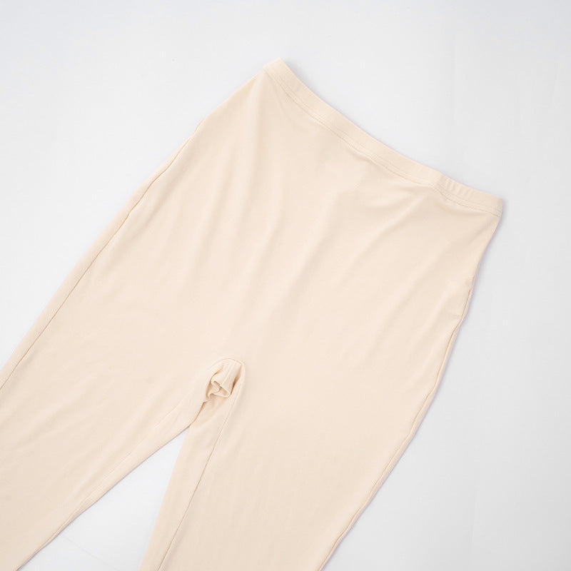 MB1053 long-Sleeve Bodysuit & Footed Leggings Set for Women