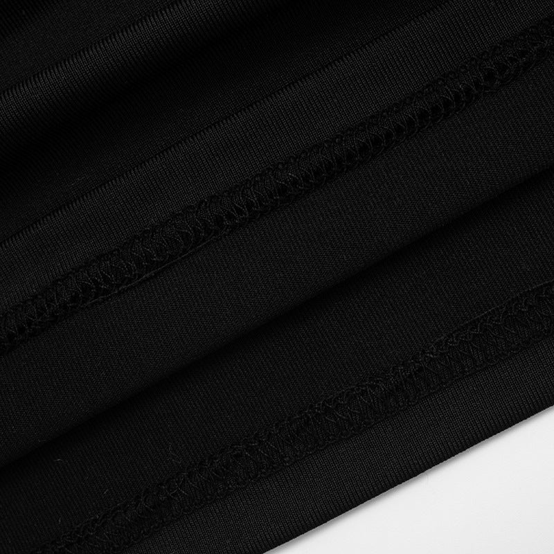 MB1430 Black Sheer Lace Bodycon Mini Dress