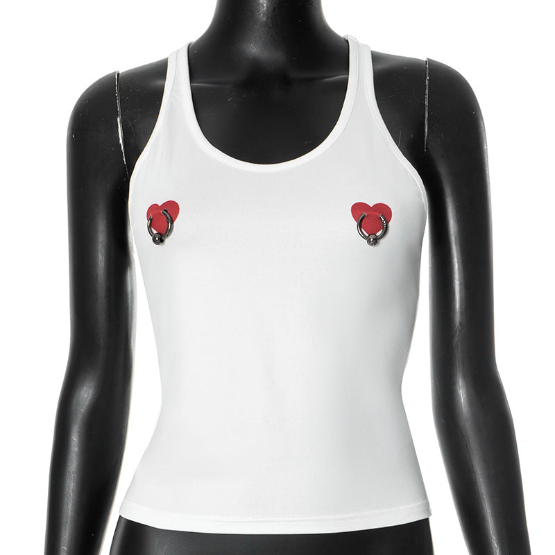 MB1018 Woman White Crop Top