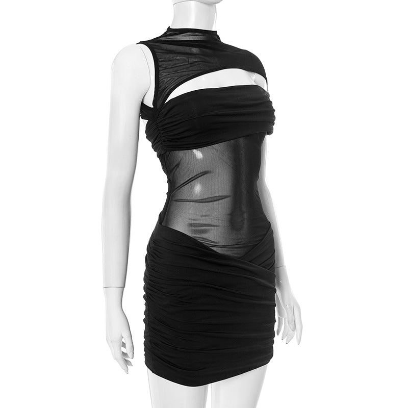 MB1021 Ruched Bodycon Mini Dress