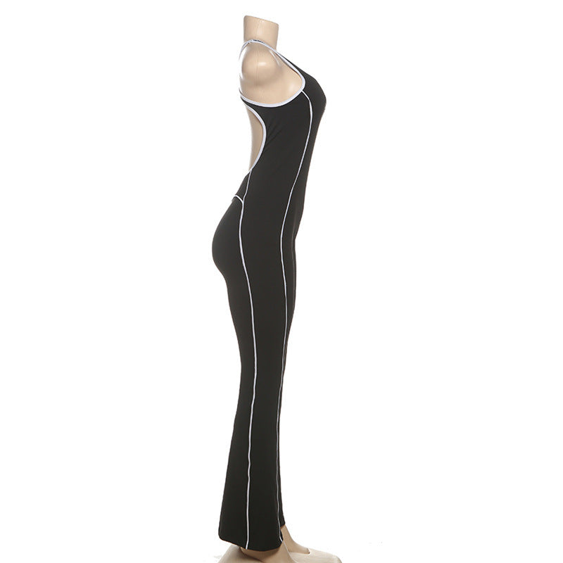 MB1109 Bodycon Jumpsuit Backless Yoga Pants