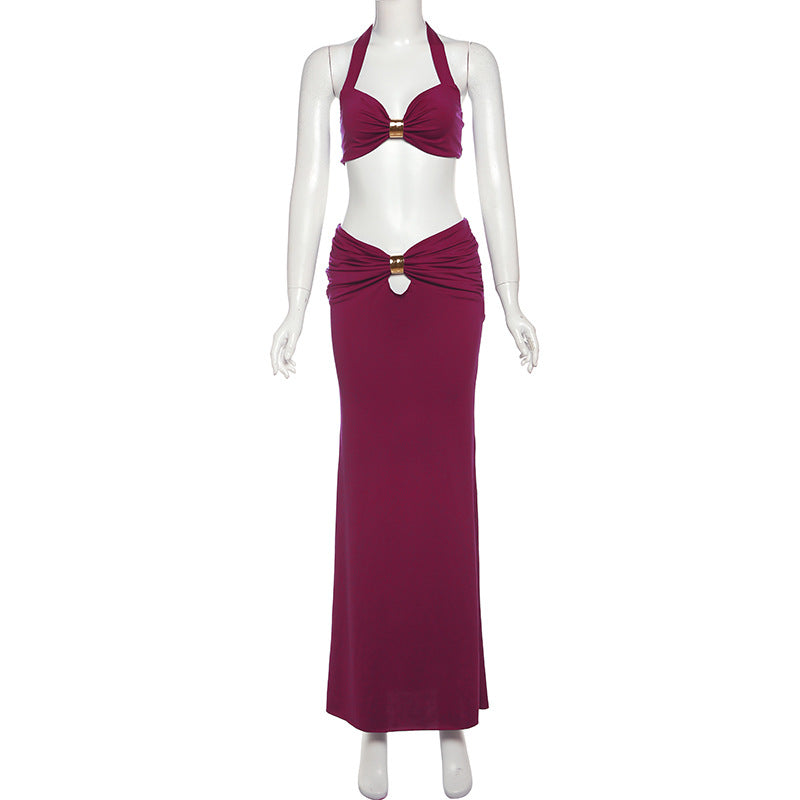 MB1103 Long Skirt Two-piece Set