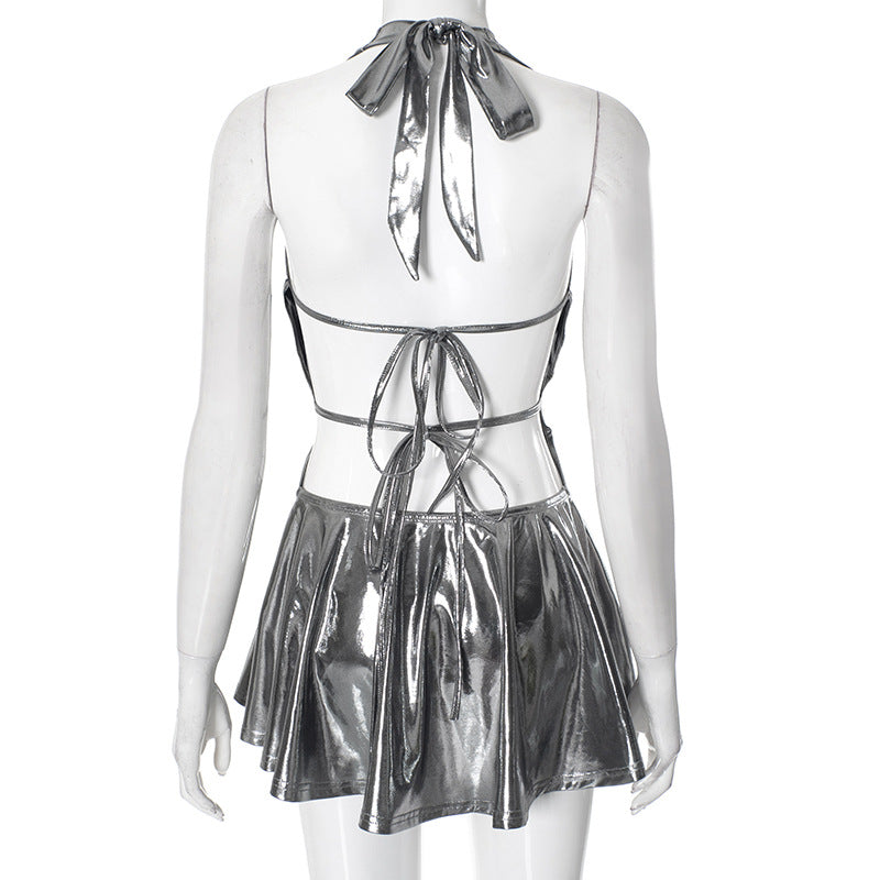 MB1002 Fit and Flared Mini Dress