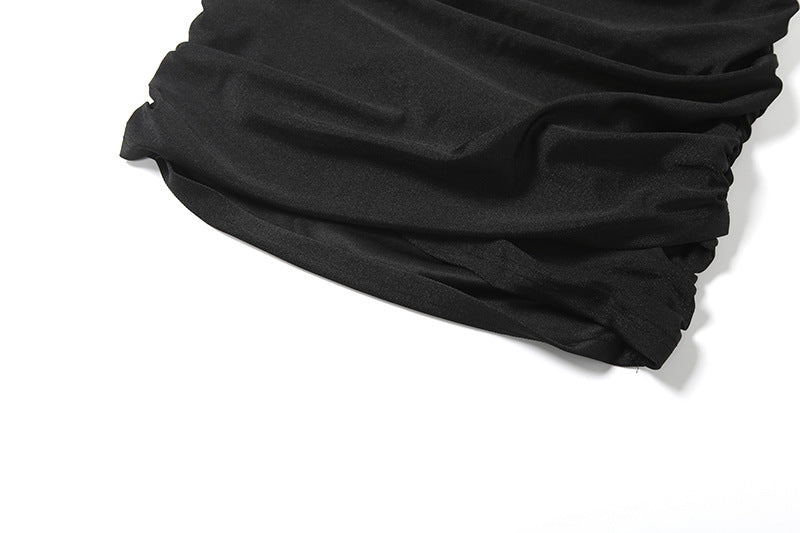 MB1103 High Neck Bodycon Mini Dress