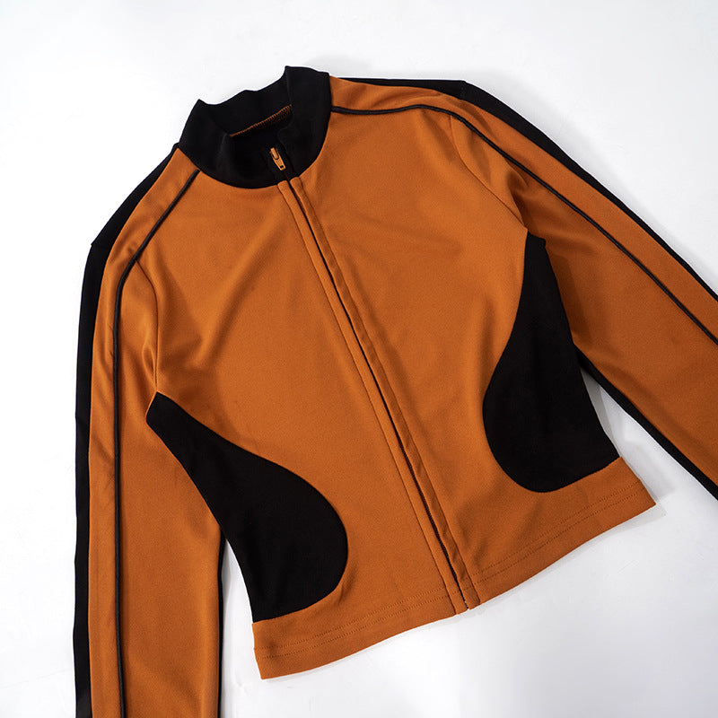 MB1014  Woman Color Block Tracksuit