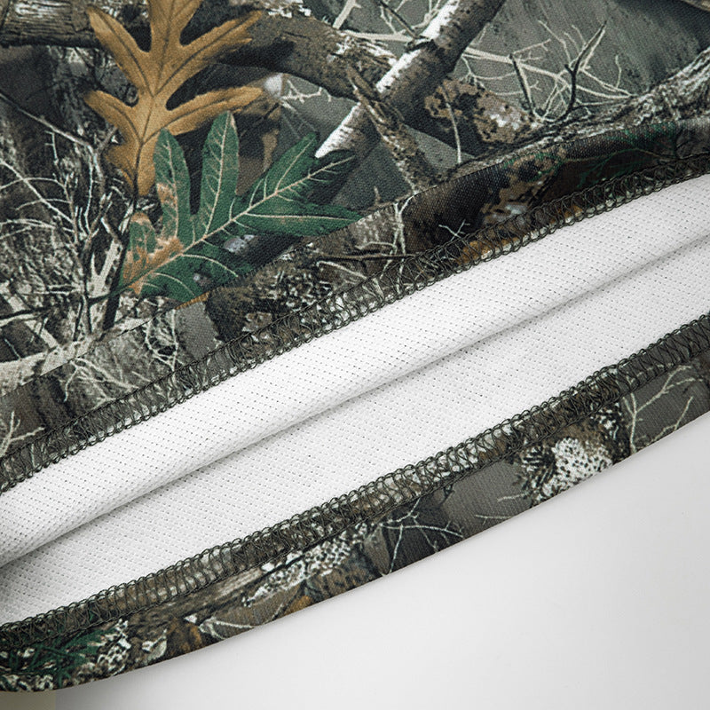 MB10126 Vintage Leaf & Tree Camo Micro Flare Pants