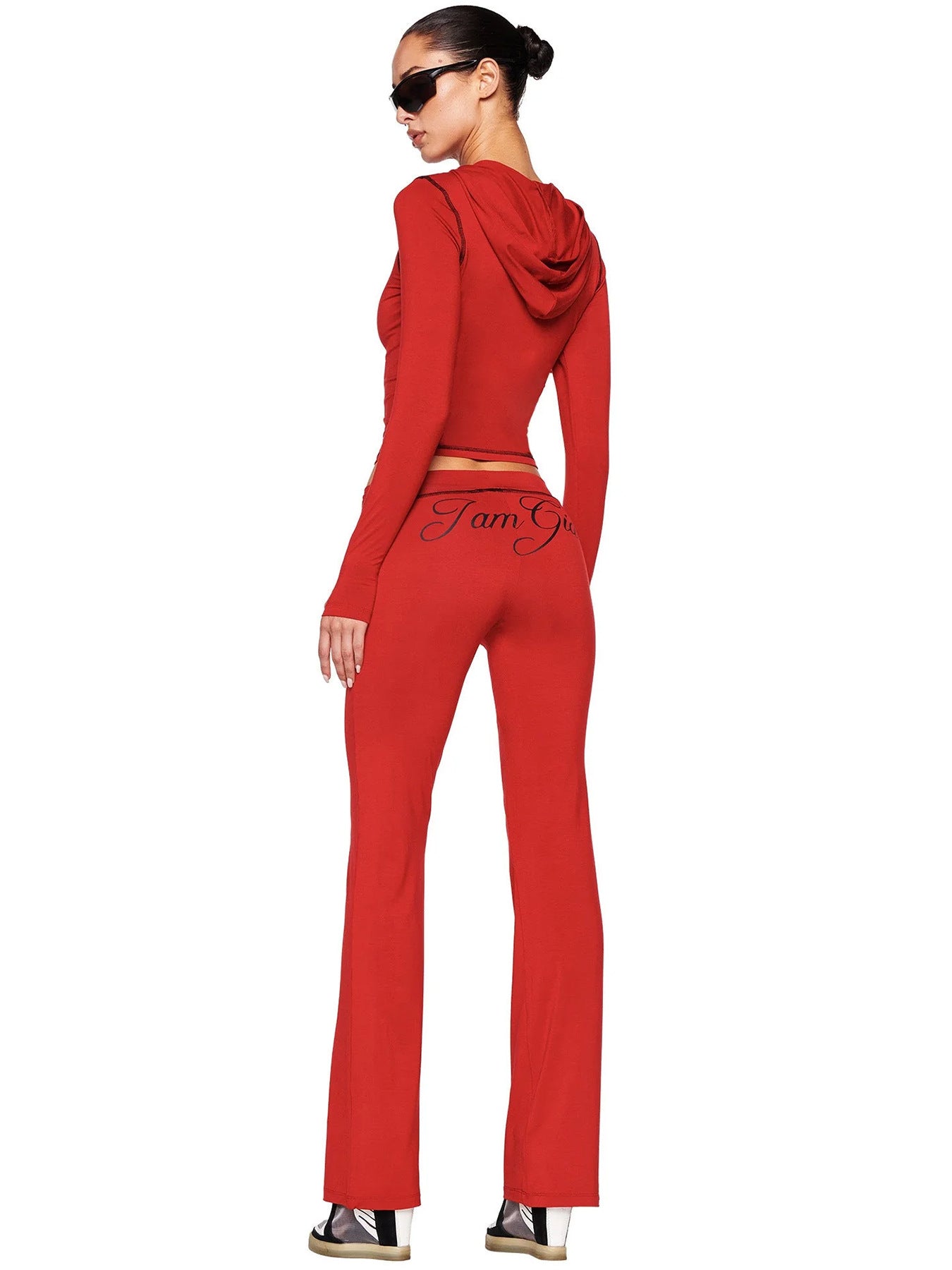 MB1717 Women’s Cropped Hoodie Tracksuit Set