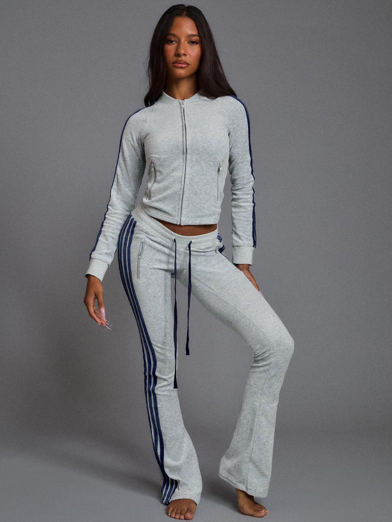 MB1716 Women’s Track Suit Set with Stripes