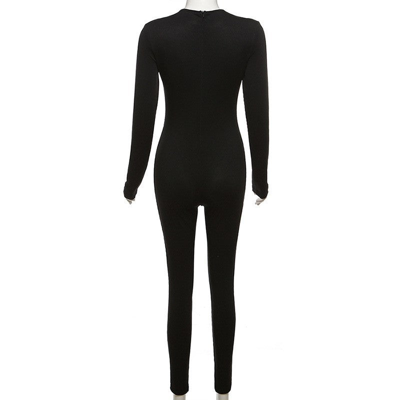 MB1536 Women's Ribbed Long Sleeve Jumpsuit
