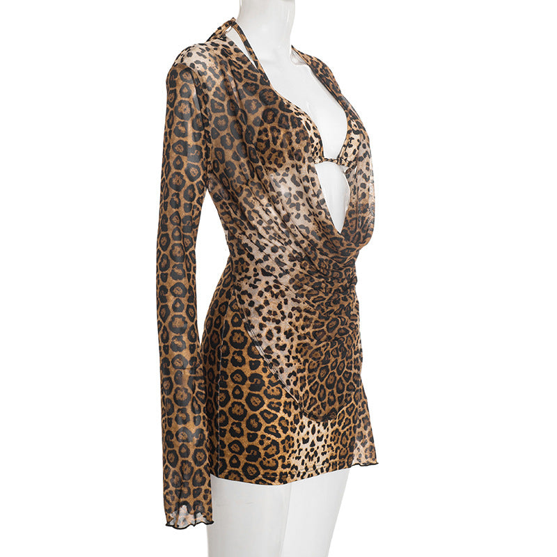 MB1408 Leopard Print 3-Piece Set for Women