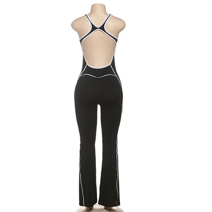 MB1109 Bodycon Jumpsuit Backless Yoga Pants