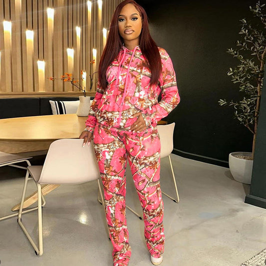 MB1035 Camouflage Tracksuit Set for Women