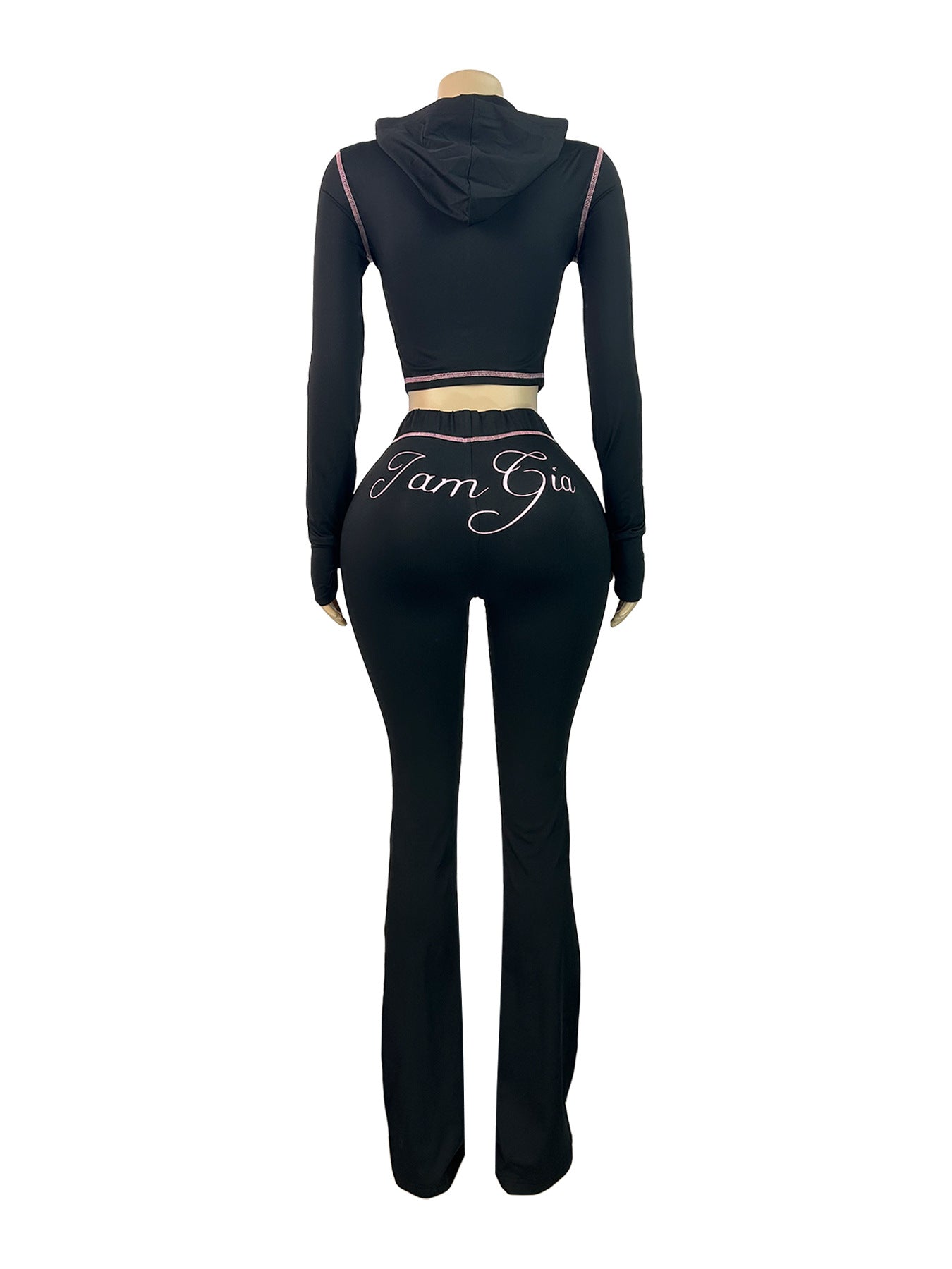 MB1717 Women’s Cropped Hoodie Tracksuit Set