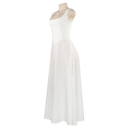 MB1302 Solid Color Maxi Dress