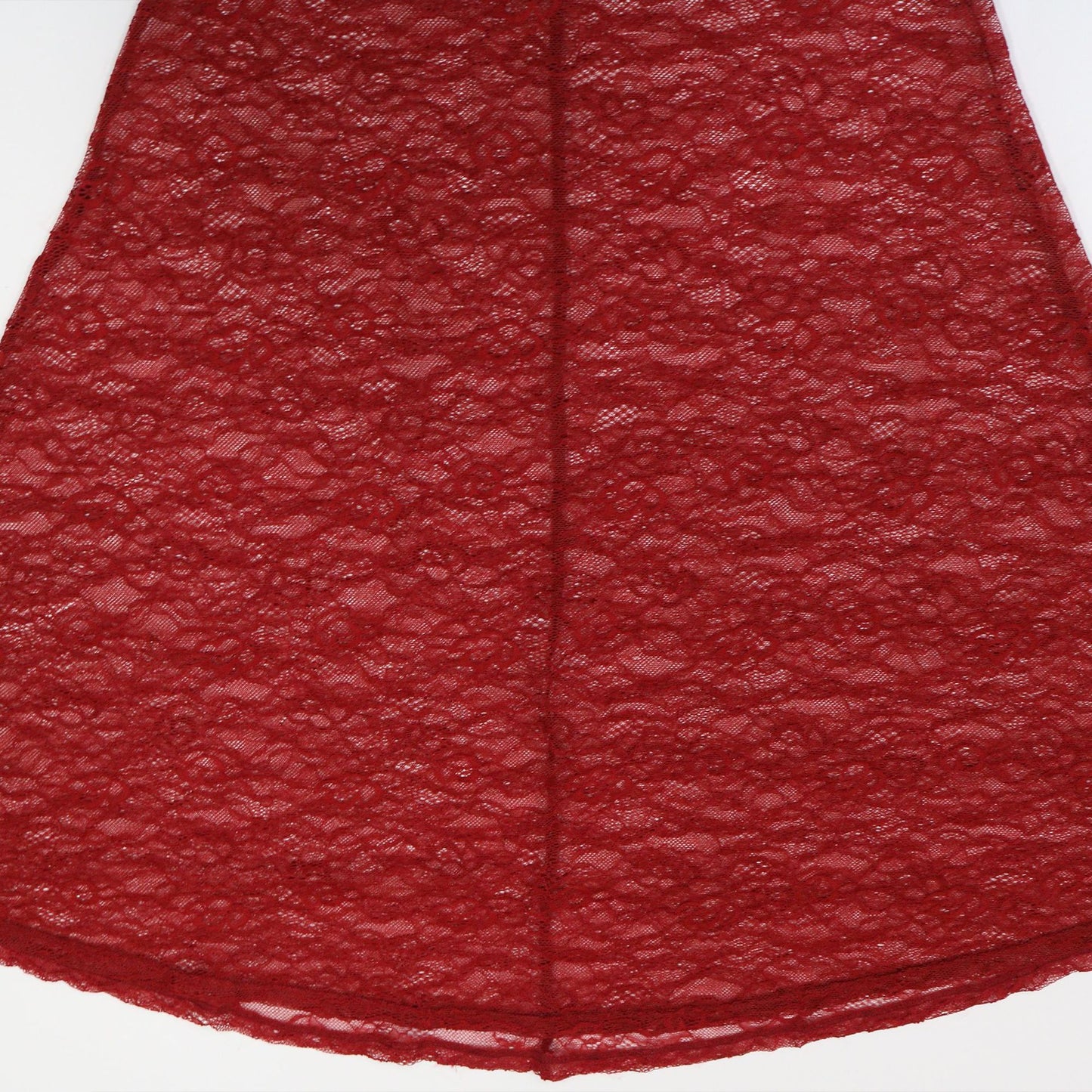 MB1216 Burgundy Lace Ruched Bodycon Maxi Dress