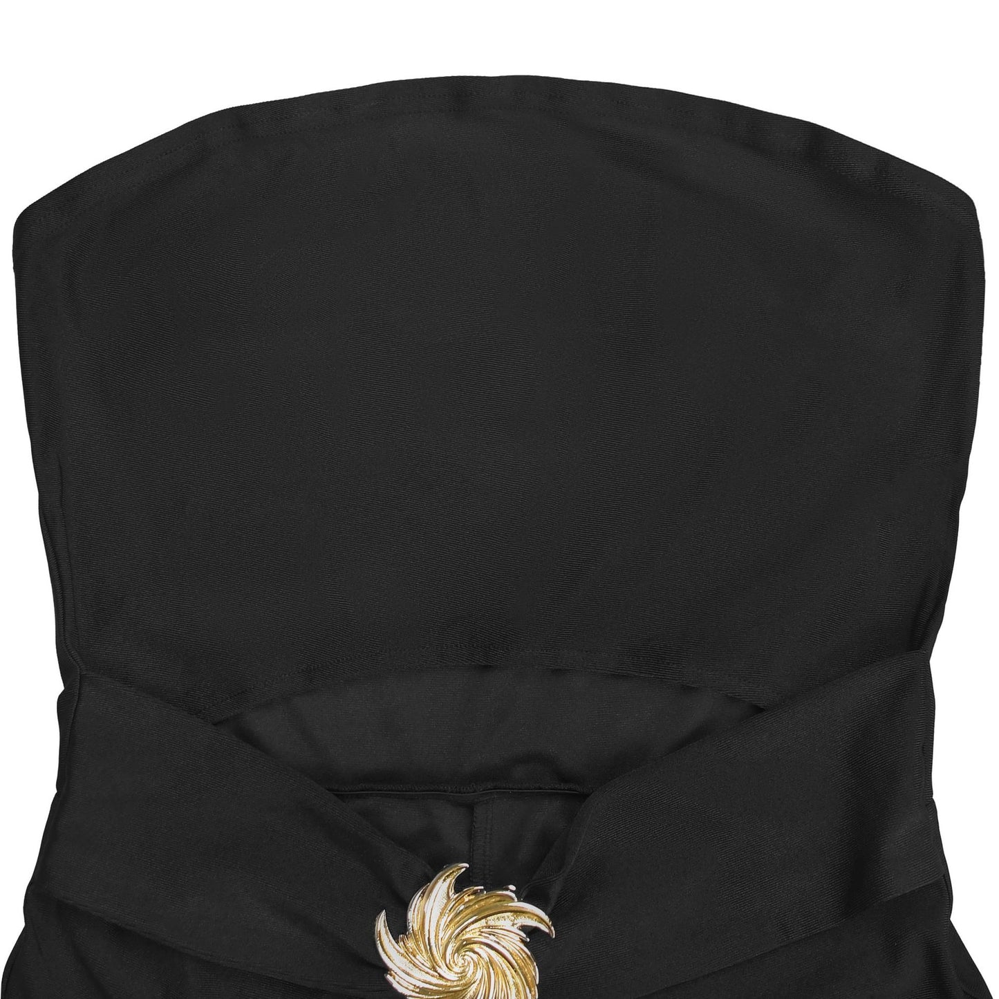 MB1625 Women's Bandeau Cut Out Jumpsuit with Gold Buckle