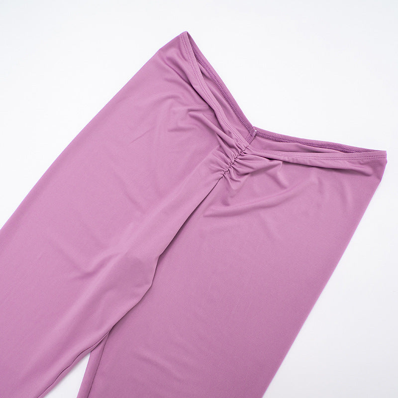 MB1056 Women's Two Piece Set Side CutOut Bodysuit & Leggings