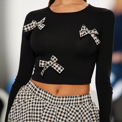 MB1033 Bubble Skirt Set with Crop Top