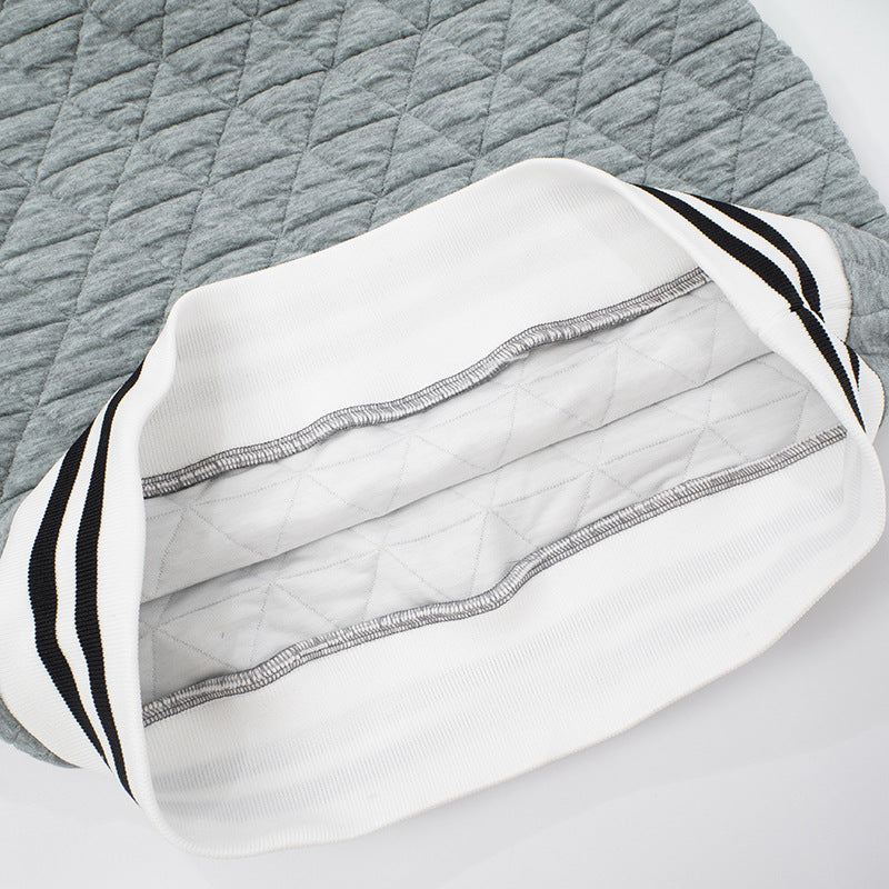 MB1069 Women's Deep V-Neck Sweatshirt Mini Dress