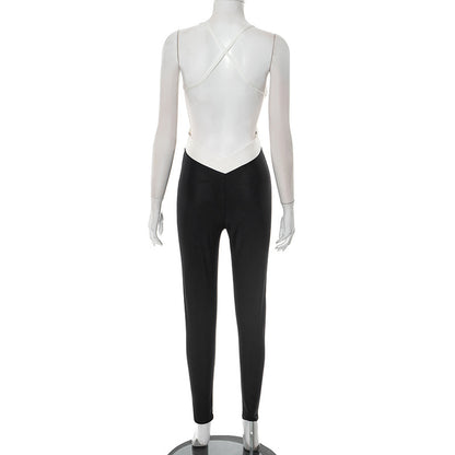 MB1032 Women's Backless Bodycon Jumpsuit