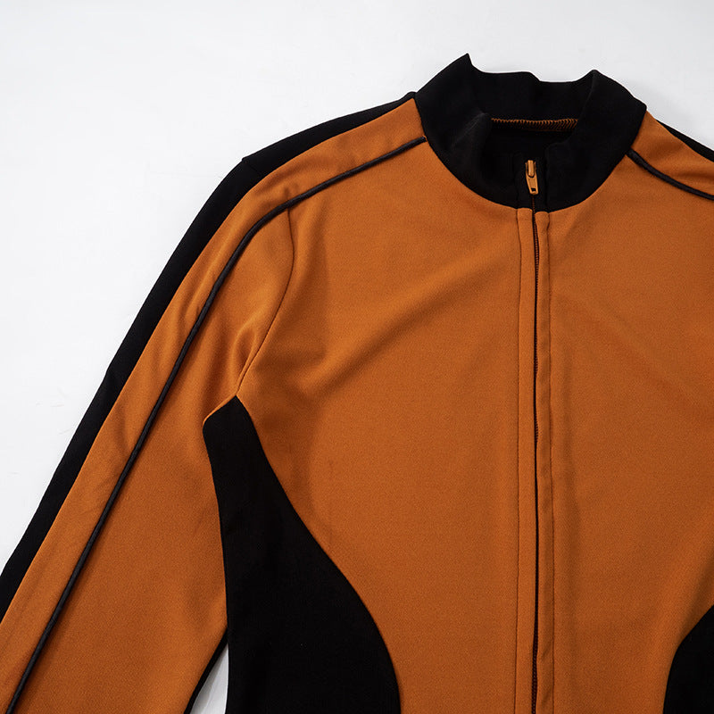 MB1014  Woman Color Block Tracksuit