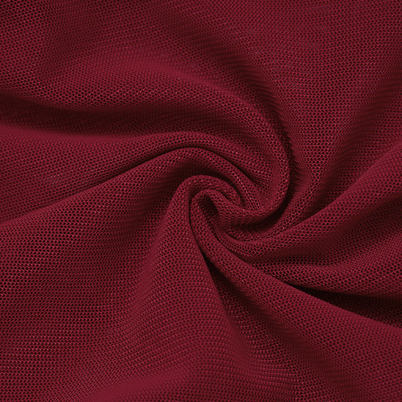 MB1061 Backless Halter Neck Mesh & Fuzzy Dress