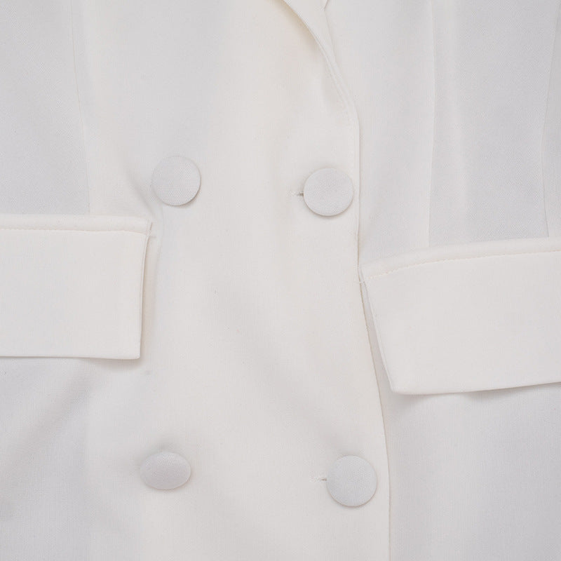 MB1432 Double-Breasted Fitted Blazer Dress