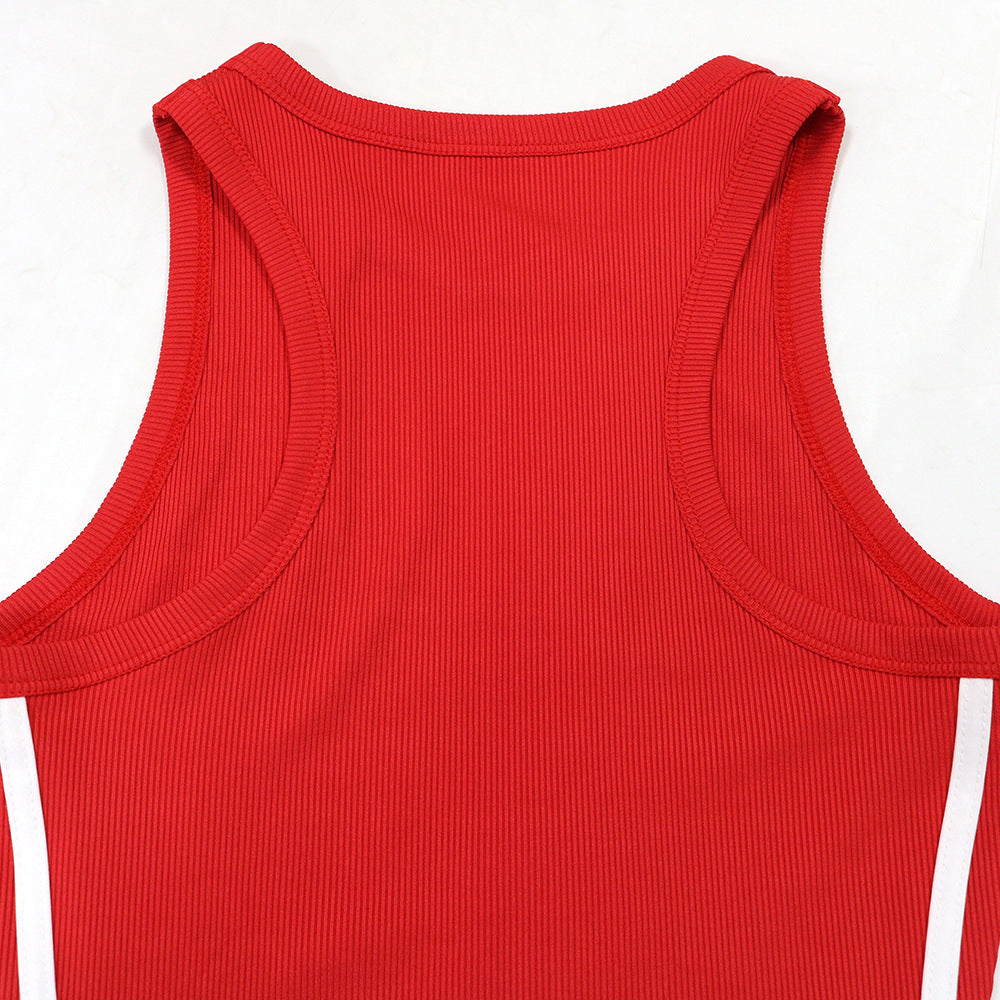 MB1204 Women's Sleeveless Crew Neck Pleated Mini Dress