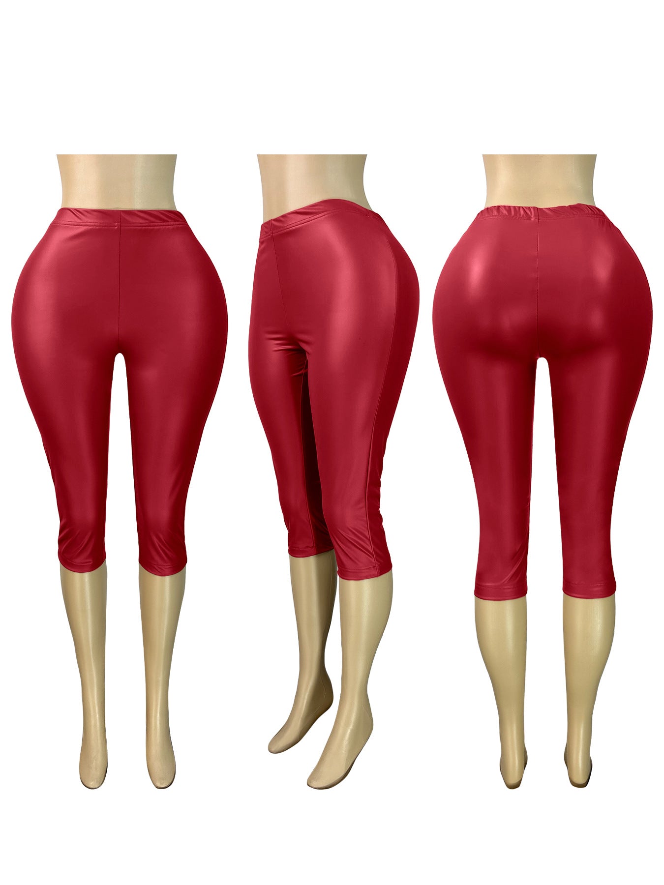 MB1724 Women’s High-Waisted Shiny 7/8 Bottoms