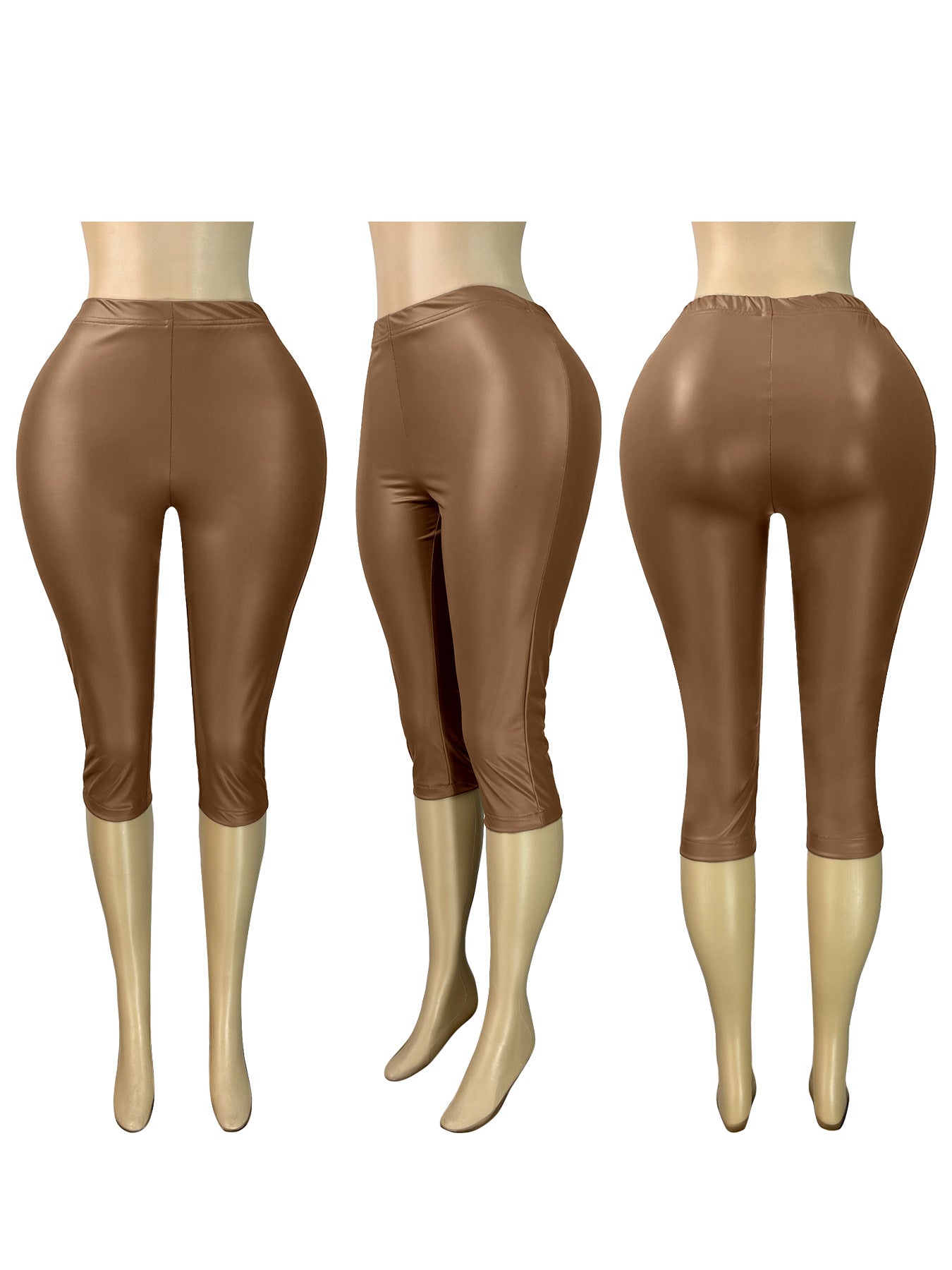 MB1724 Women’s High-Waisted Shiny 7/8 Bottoms