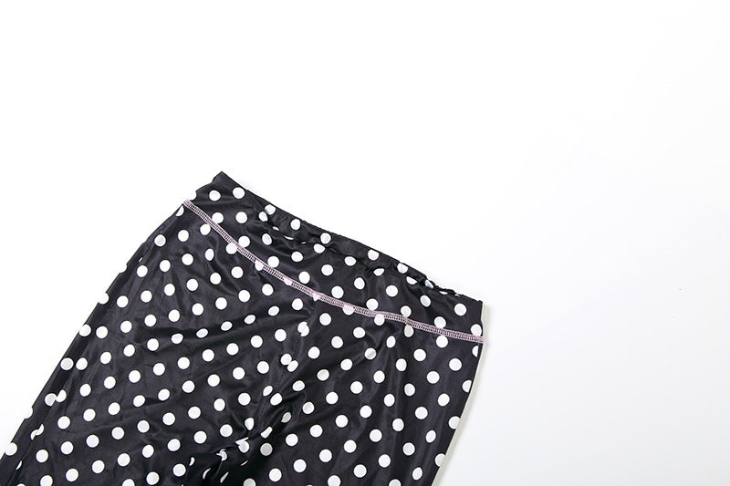 MB1107 Black & White Polka Dot Two-Piece Set