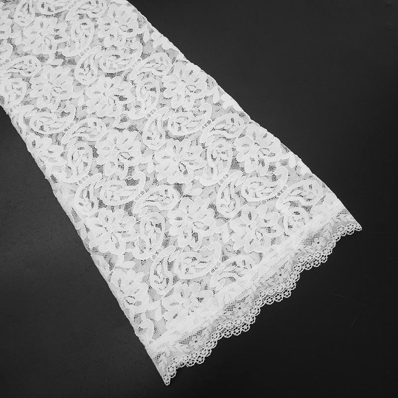 MB1444 White Lace Bell Sleeve Mini Dress