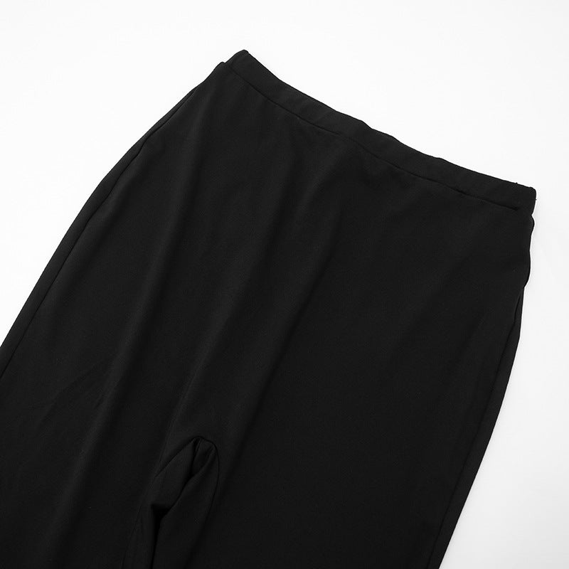 MB1099 Women's Side Cut-Outs Jumpsuit & Leggings Two-Piece Set