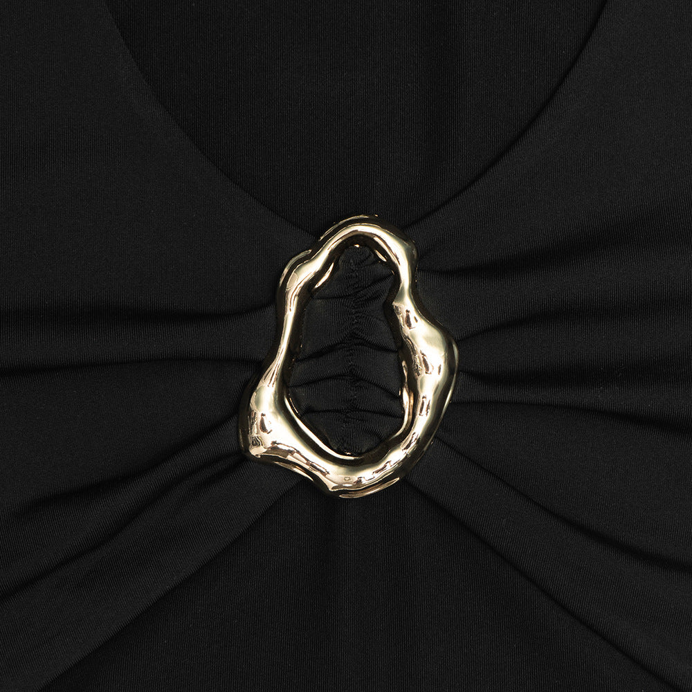 MB1319 Long Sleeve Crop Top & Maxi Skirt Two Piece Set