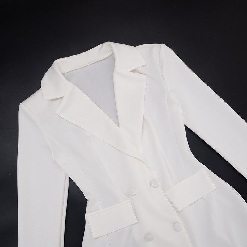 MB1432 Double-Breasted Fitted Blazer Dress