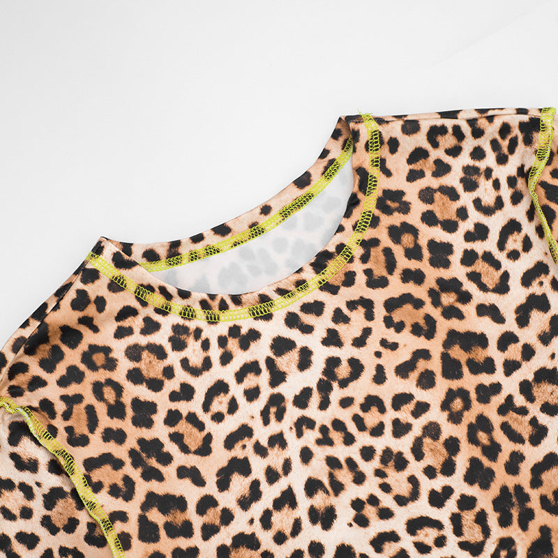 MB1424 Women's 2-Piece Set: Long Sleeve Crop Top & Capri Leggings