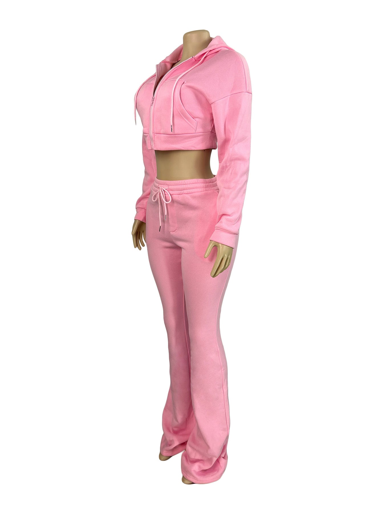 MB1712 Women's Winter Hoodie & Stacked Pants Two-Piece Set
