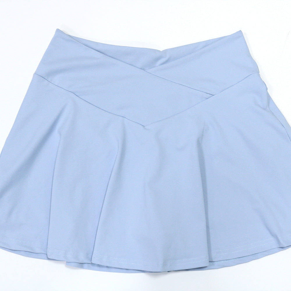 MB1209 Women's Hooded Crop Top & Skort Two-Piece Set