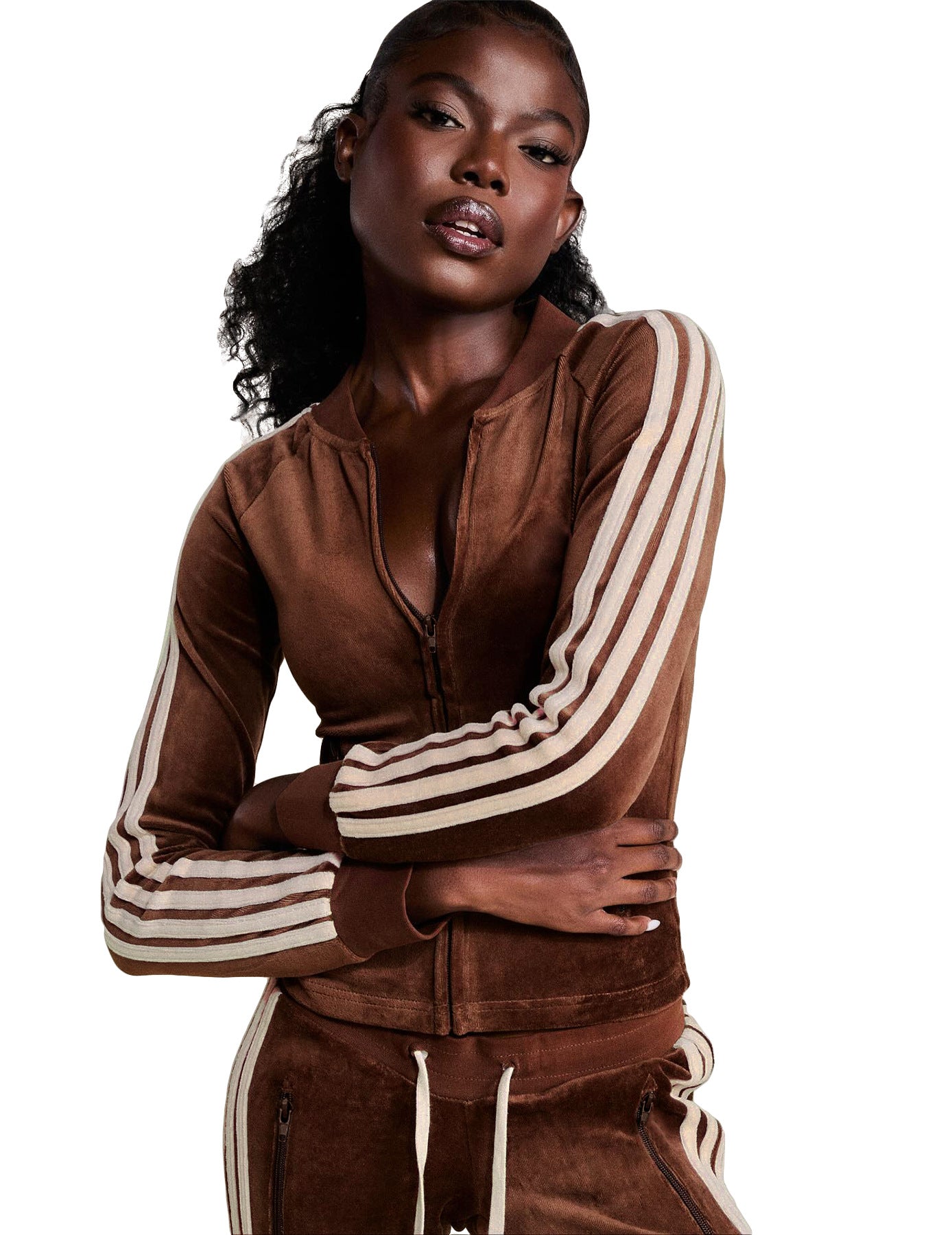 MB1716 Women’s Track Suit Set with Stripes