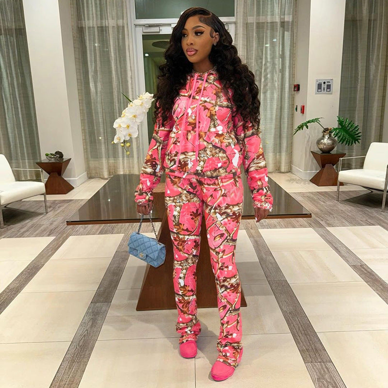 MB1035 Camouflage Tracksuit Set for Women