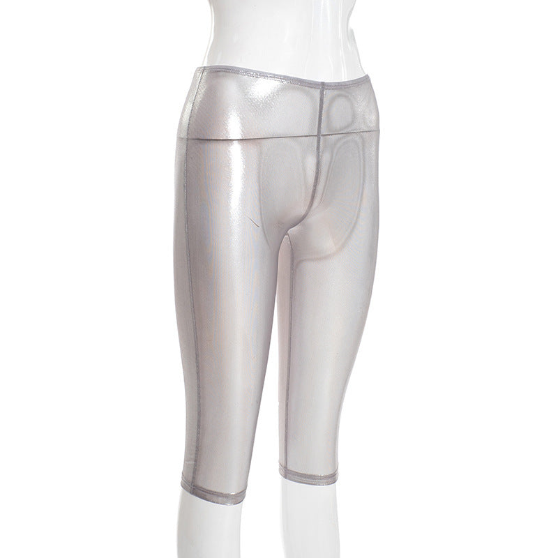 MB10143 Women’s Stretchy Bodycon Capri Pants