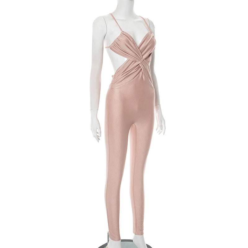 MB1032 Women's Backless Bodycon Jumpsuit