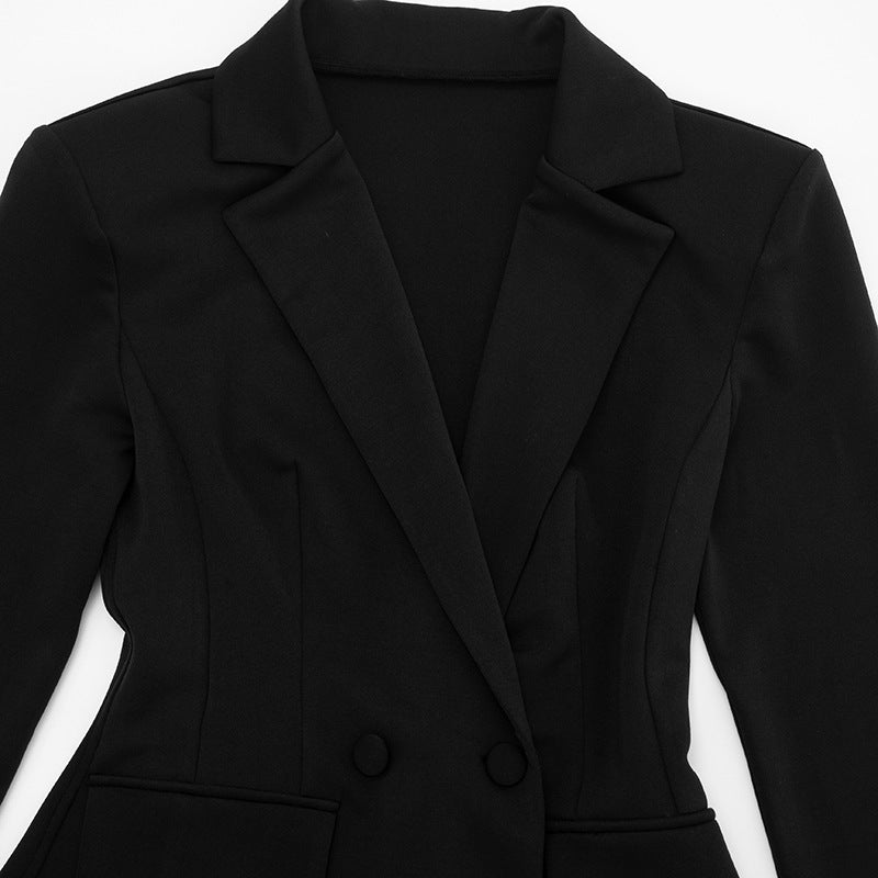 MB1432 Double-Breasted Fitted Blazer Dress