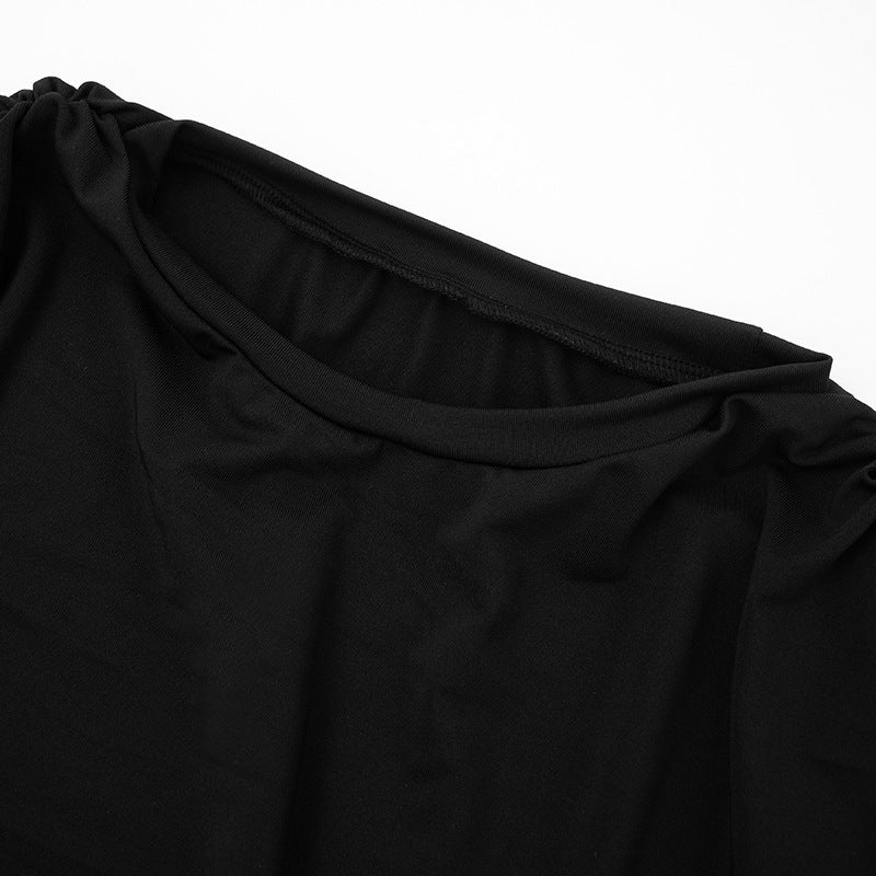 MB1099 Women's Side Cut-Outs Jumpsuit & Leggings Two-Piece Set