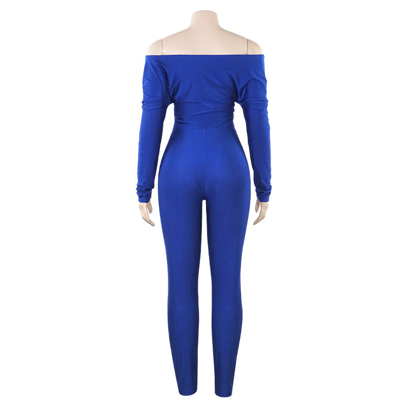 MB1304 V-neck High Waist Jumpsuit