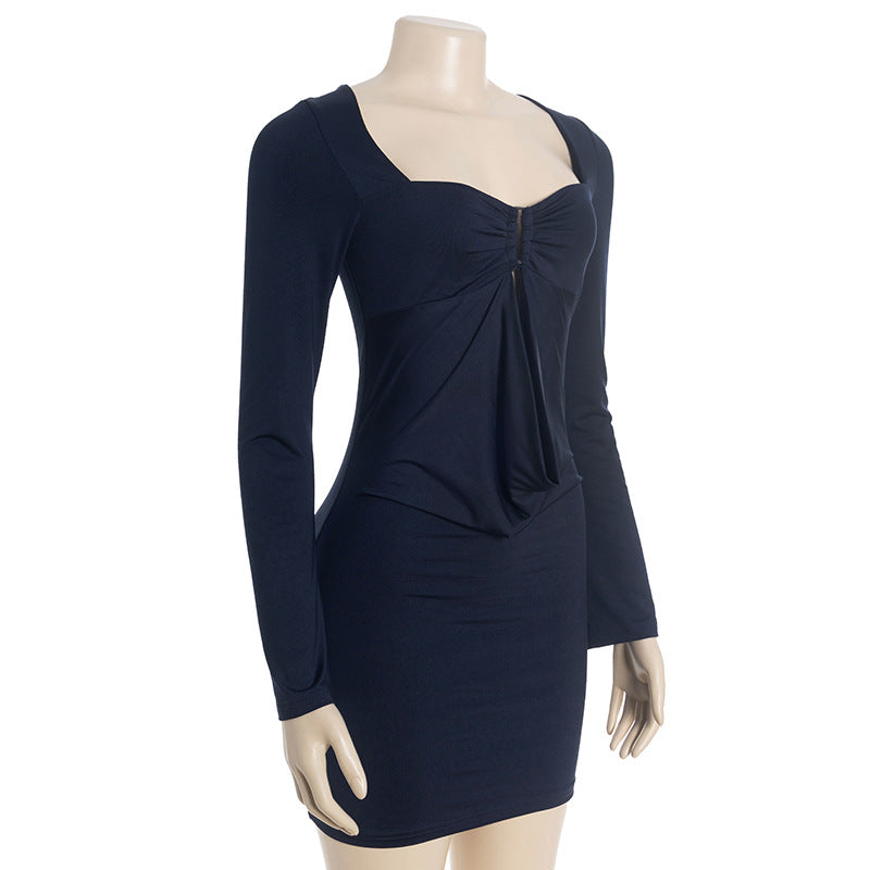 MB1308 Low Cut Short Bodycon Dress