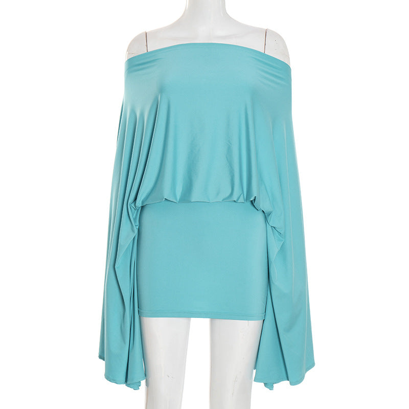 MB1063 Balloon Sleeve Top & Bodycon Skirt Two - Piece Set