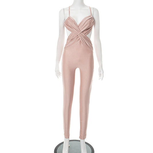 MB1032 Women's Backless Bodycon Jumpsuit
