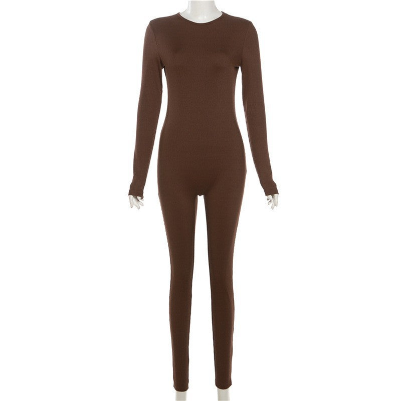 MB1536 Women's Ribbed Long Sleeve Jumpsuit