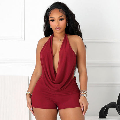 MB1015 Woman Sleeveless Top and Shorts Two-Piece Set